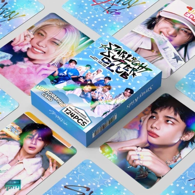 124 Stray Kids Photocards LOMO KPOP – Bộ sưu tập Thẻ Holographic Sticker, 71.500₫