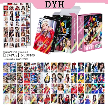 124 thẻ BABYMONSTER Photocards PSYCHO HOT SAUCE Holographic LOMO - Giá 38.500₫ 8