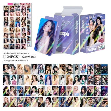 124 Thẻ Sticker Holographic aespa Photocards LOMO KPOP Giselle Karina Winter NingNing - Giá chỉ 38.500₫ 10