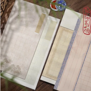 14 mẫu giấy xuyến bán sinh bán thục Quốc Phong, viết thư pháp cổ, chỉ 39.900 VND