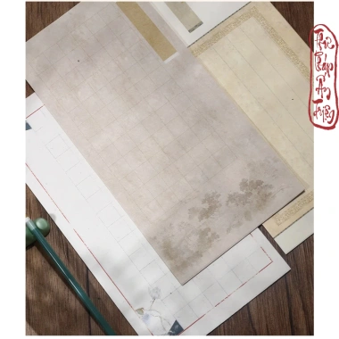 14 mẫu giấy xuyến bán sinh bán thục Quốc Phong, viết thư pháp cổ, chỉ 39.900 VND