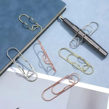 15 kẹp bút kim loại cho sổ tay, sách, tạp chí - phù hợp văn phòng và trường học 4