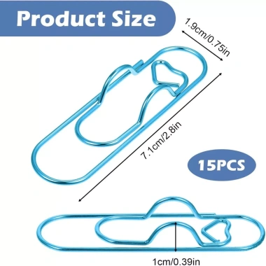 15 kẹp bút kim loại cho sổ tay, sách, tạp chí - phù hợp văn phòng và trường học 8