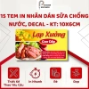 15 tem in nhãn dán chống nước 10x6cm decal sữa cho lạp xưởng Tết - 49.000đ InNhanh Bách Khoa