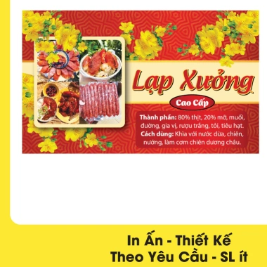 15 tem in nhãn dán chống nước 10x6cm decal sữa cho lạp xưởng Tết - 49.000đ InNhanh Bách Khoa 9