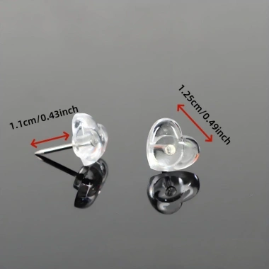 150 miếng đóng hộp trong suốt móng tay trái tim - Đẩy chân hình trái tim, XRD3, giá ưu đãi 106.517 VND 2