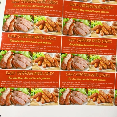 16 Tem Decal Nhựa In Nhãn Dán Chống Nước Lạp Xưởng Tết 6x10cm Giá Ưu Đãi 25.000₫