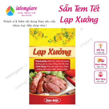16 Tem In Nhãn Dán Sữa Chống Nước, Cáng Màng Bóng, Dùng Cho Lạp Xưởng Tết, Kích Thước 10x6cm - Giá 26.000đ 4 16 Tem In Nhãn Dán Sữa Chống Nước, Cáng Màng Bóng, Dùng Cho Lạp Xưởng Tết, Kích Thước 10x6cm - Giá 26.000đ 4