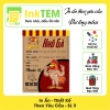 17 Tem Nhãn Giấy Xi Măng InkTEM Da - Khô Bò Gà Heo Mực Đẹp Sang 6x8cm 9