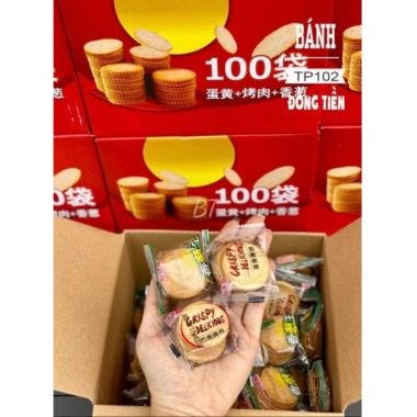 1KG Bánh quy đồng tiền Nhiều vị Siêu ngon - Giòn tan, Giá chỉ 95.000đ