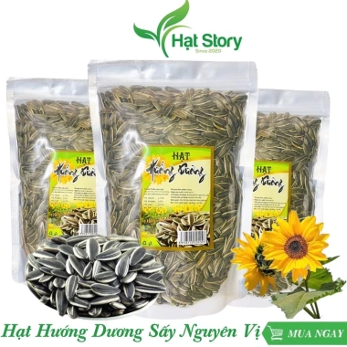 1kg Hạt Hướng Dương Sấy Nguyên Vị Nhập Khẩu - Hạt To, Ngon, Giá Giảm 59k