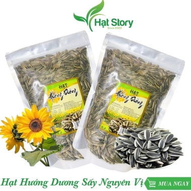 1kg Hạt Hướng Dương Sấy Nguyên Vị Nhập Khẩu - Hạt To, Ngon, Giá Giảm 59k