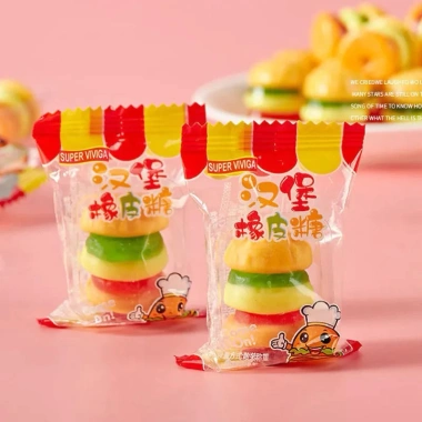 1kg Kẹo Dẻo Hamberger hương trái cây siêu ngon - Bánh kẹo Tết giá chỉ 99.900 VND 3 1kg Kẹo Dẻo Hamberger hương trái cây siêu ngon - Bánh kẹo Tết giá chỉ 99.900 VND 3
