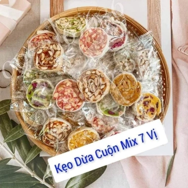 1kg Kẹo Dừa Cuộn Đậu Phộng Mix Vị - Ngon Giòn, Giá Chỉ 79.000đ 5 1kg Kẹo Dừa Cuộn Đậu Phộng Mix Vị - Ngon Giòn, Giá Chỉ 79.000đ 5