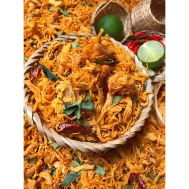 1KG Khô Gà Lá Chanh Giòn và Ớt Khô - Hàng Loại 1 Chuẩn VSATTP, Ăn Vặt Giá Rẻ 56k 6