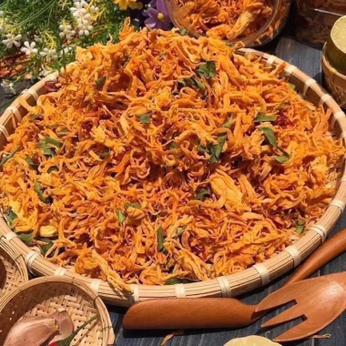 1KG Khô Gà Lá Chanh Giòn và Ớt Khô - Hàng Loại 1 Chuẩn VSATTP, Ăn Vặt Giá Rẻ 56k 7