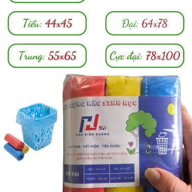 1kg Túi đựng rác tự phân hủy loại tốt - Giá 31.500đ, bảo vệ môi trường 2