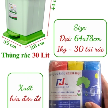 1kg Túi đựng rác tự phân hủy loại tốt - Giá 31.500đ, bảo vệ môi trường 6