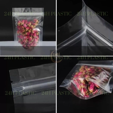 1KG Túi Zipper Đáy Đứng 2 Mặt Trong, Đựng Bánh Kẹo Hoa Quả - Giá 32.277 VND