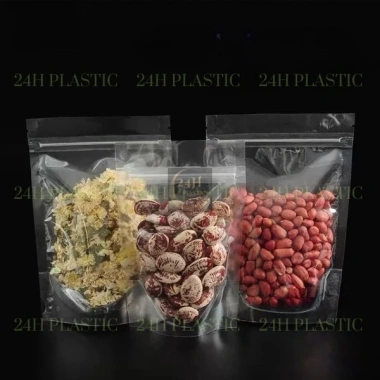 1KG Túi Zipper Đáy Đứng 2 Mặt Trong, Đựng Bánh Kẹo Hoa Quả - Giá 32.277 VND