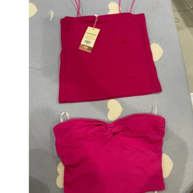 2 áo hồng size S nhập khẩu UK, giảm còn 250.000đ, chất liệu mềm mại, thời trang 2