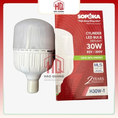 2 Bóng đèn LED Sopoka cao cấp 30W/60W - Tiết kiệm điện, giá ưu đãi 111.111 VND, hàng Việt Nam