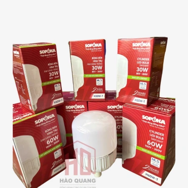 2 Bóng đèn LED Sopoka cao cấp 30W/60W - Tiết kiệm điện, giá ưu đãi 111.111 VND, hàng Việt Nam