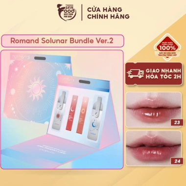 2 Cây Màu 23 + 24 Solunar Edition Son Tint Lì Romand Juicy Lasting 5.5g 479.000₫ 2 Cây Màu 23 + 24 Solunar Edition Son Tint Lì Romand Juicy Lasting 5.5g 479.000₫