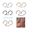2 Chiếc Bông Tai Móng Ngựa Vòng Mũi và Tragus Xuyên 16G - Giá ưu đãi 23.100 VND