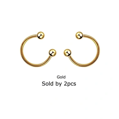 2 Chiếc Bông Tai Móng Ngựa Vòng Mũi và Tragus Xuyên 16G - Giá ưu đãi 23.100 VND 5