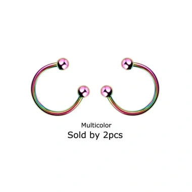 2 Chiếc Bông Tai Móng Ngựa Vòng Mũi và Tragus Xuyên 16G - Giá ưu đãi 23.100 VND 7