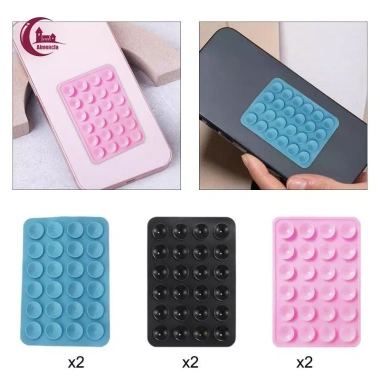2 chiếc giá đỡ điện thoại silicon dính hút gắn tắm du lịch, giảm giá 31.900 VND