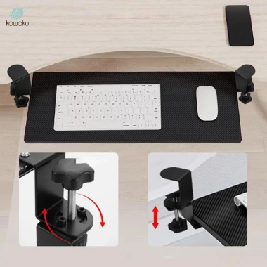 2 Chiếc Khay Trượt Dưới Bàn Phím Lắp Đặt Dễ Dàng, Tiết Kiệm Không Gian, Chắc Chắn cho Phòng Học 3