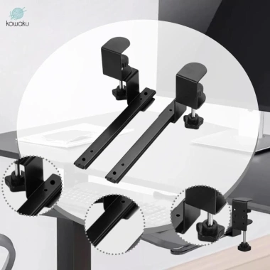 2 Chiếc Khay Trượt Dưới Bàn Phím Lắp Đặt Dễ Dàng, Tiết Kiệm Không Gian, Chắc Chắn cho Phòng Học 6