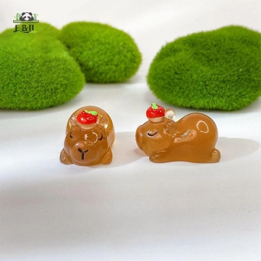 2 Đèn Dạ Quang Capybara Nhựa Phát Sáng Ban Đêm - Trang Trí Sân Vườn & Bàn Làm Việc 6