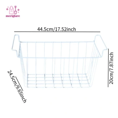 2 Giỏ Đựng Đồ Tủ Đông và Tủ Lạnh, Thích Hợp Đựng Thức Ăn, Dây Đựng, Giá Ưu Đãi