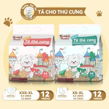 2 gói tã lót thú cưng thoáng mát, khô ráo, thấm hút nhanh, không thẩm thấu ngược giá 67.000 VND