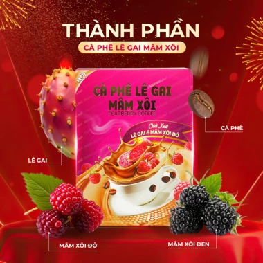 2 Hộp Cafe Lê Gai Mâm Xôi Đỏ Pearberry Coffee 2.026 - 15 Gói, Giá Giảm 1.32 Triệu