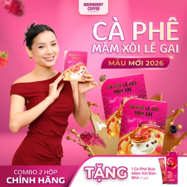 2 Hộp Cafe Lê Gai Mâm Xôi Đỏ Pearberry Coffee 2.026 - 15 Gói, Giá Giảm 1.32 Triệu
