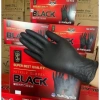 2 hộp găng tay nitrile đen không bột, chống nước, co giãn tốt - giá chỉ 63.000₫