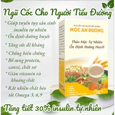 2 Hộp Ngũ Cốc Tiểu Đường 600g – Cung Cấp Dinh Dưỡng, Ổn Định Đường Huyết, Giá 249.000₫