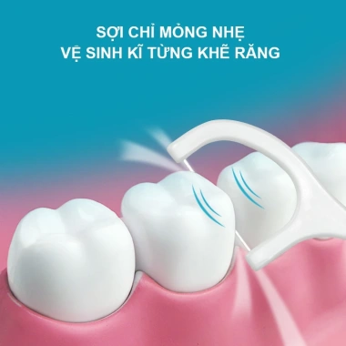 2 Hộp Tăm Chỉ Nha Khoa Siêu Mịn Không Xoay - Chăm Sóc Răng Miệng Giá 16.000₫