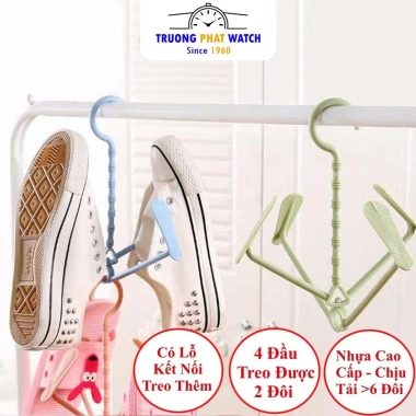 2 Khung Móc Treo Phơi Giày Dép K2 Đa Năng 2-4 Lớp Xoay 360 độ Gọn Gàng Tiện Dụng