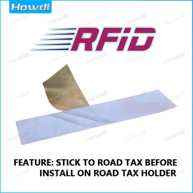 2 Miếng Dán Roadtax RFID Trong Suốt Giá 18.900 VND Dán Nhanh Bảo Vệ Thẻ Xe 9
