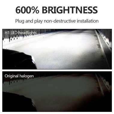 2 Miếng Đèn Pha Ô Tô H1 LED 13W 6.500K Siêu Sáng, Sương Mù Trắng Ban Ngày - 132.000₫