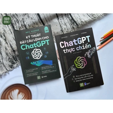 2 Sách Kỹ Thuật Đặt Câu Lệnh Chat GPT + Chat GPT Thực Chiến - Giá 250.560 VND
