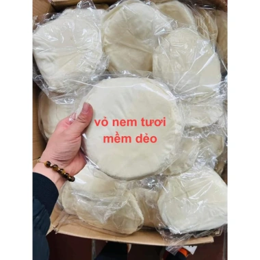 2 tập 200 lá vỏ bò bía đậu xanh quấn nem, chả giò siêu giòn 16-20cm 29.700 VND 2