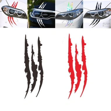 2 tem decal vết xước cỡ lớn trang trí đèn pha năng động trẻ trung, giá 35.000đ