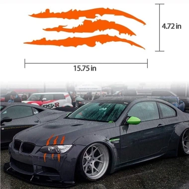 2 tem decal vết xước cỡ lớn trang trí đèn pha năng động trẻ trung, giá 35.000đ