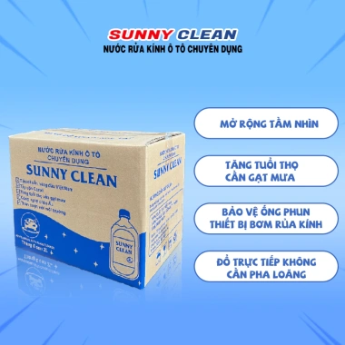 2 Thùng Nước Rửa Kính SUNNYCLEAN - Chuyên Dụng Ô Tô, Giá chỉ 299.999₫